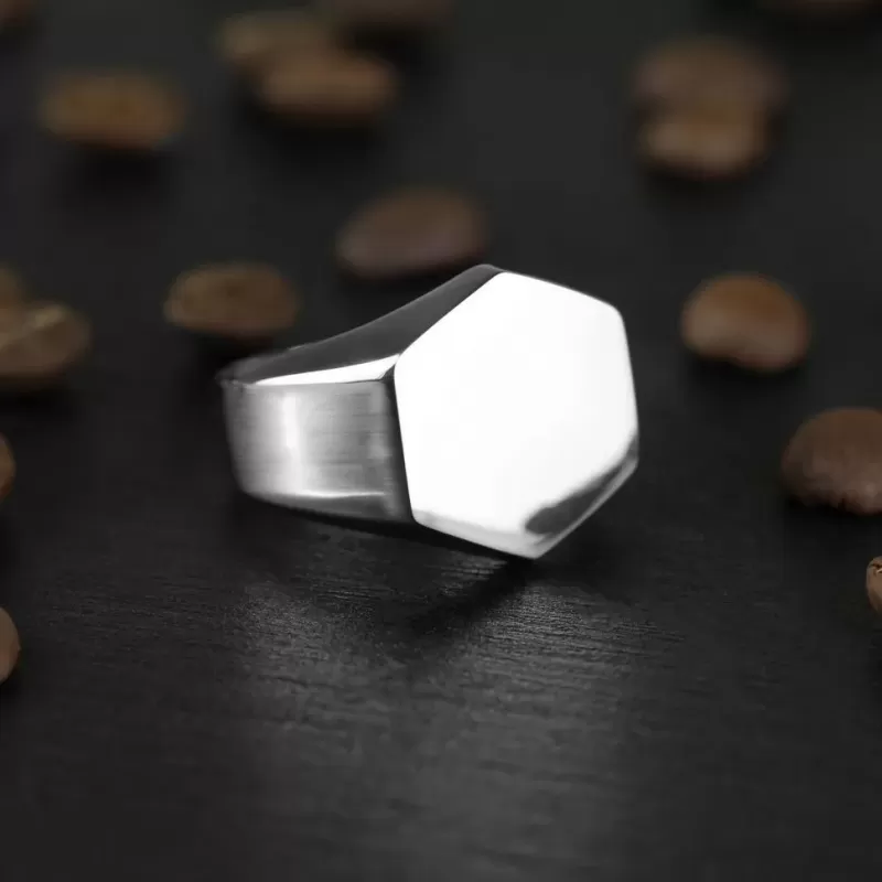 Мужской перстень-печатка из стали TATIC SR-BR-434