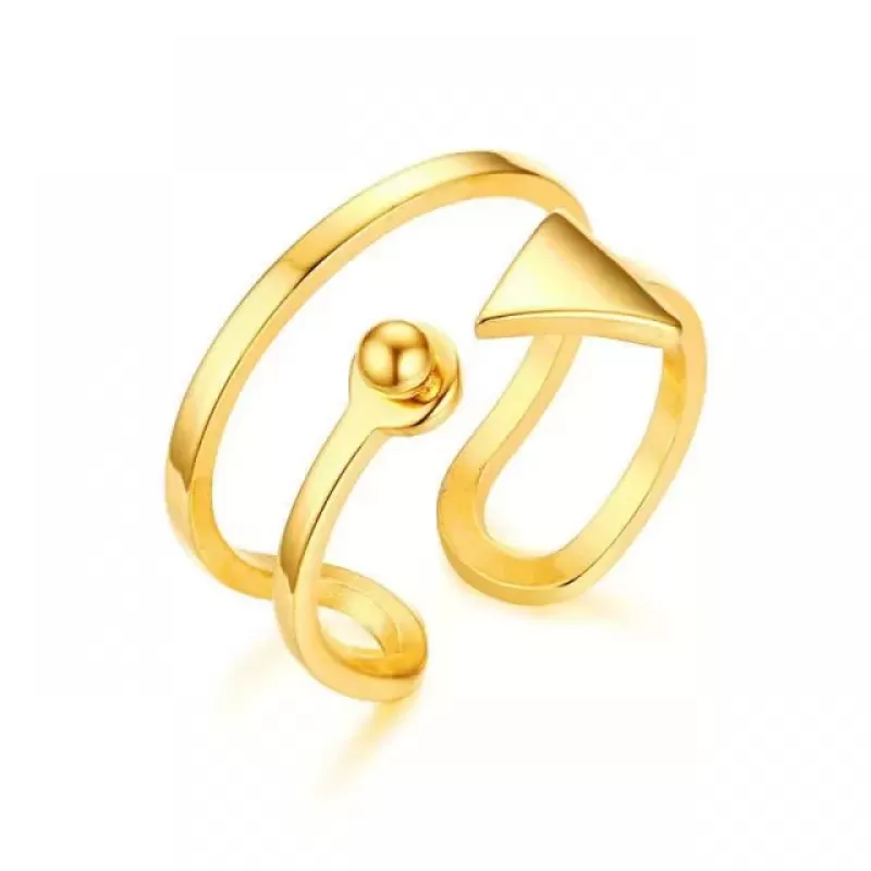 Незамкнутое кольцо женское Everiot RS-XP-3352 из стали