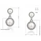 Серьги ROZI RR-40270A с искусственным жемчугом и кристаллами