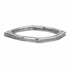 Кольцо из стали Everiot AAB-479GRSS фигурное серебристого цвета