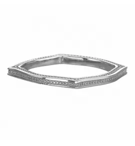 Кольцо из стали Everiot AAB-479GRSS фигурное серебристого цвета