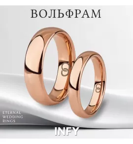 Кольцо из вольфрама INFY RTG-0005-RD, обручальное, шириной от 2 до 8 мм