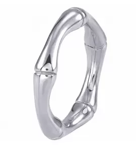 Кольцо из стали Everiot AAB-837RSS фигурное серебристого цвета