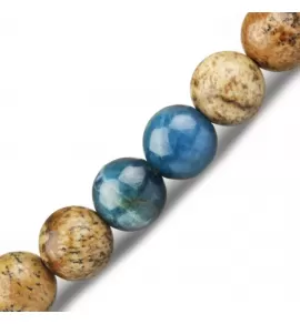 Браслет со знаками зодиака на резинке Everiot Select LNS-6015 из яшмы и апатита