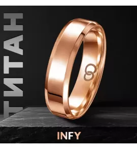 Кольцо из титана в классическом стиле INFY RTI-4999