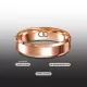 Кольцо из титана в классическом стиле INFY RTI-4999