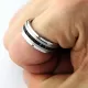 Кольцо мужское из карбида вольфрама CARRAJI R-TU-123