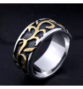 Мужское кольцо из стали Everiot SR-BR-151-GD