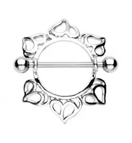 Украшение для пирсинга сосков со штангой PiercedFish KFV730 из стали