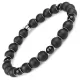 Браслет из черного агата Everiot Select LNS-2228 на резинке