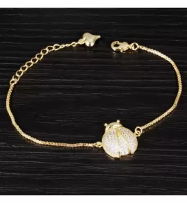 Браслет Everiot JA-XP-1119 c божьей коровкой и фианитами