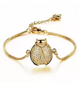 Браслет Everiot JA-XP-1119 c божьей коровкой и фианитами