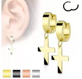 Серьги-кольца из стали TATIC SE2079 с крестами