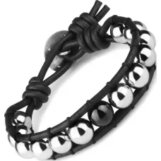 Браслет плетеный Everiot Select LNS-3104 из гематита