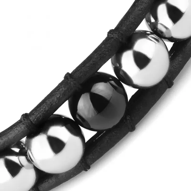 Браслет плетеный Everiot Select LNS-3104 из гематита