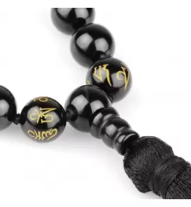 Четки ручной работы из натурального агата Everiot Select LNS-2238 с мантрами