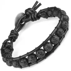 Плетеный браслет Everiot Select LNS-3024 из лавы