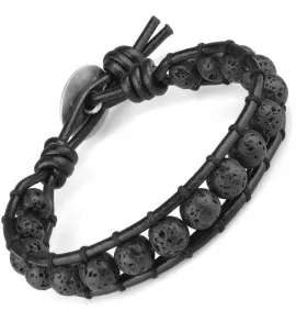 Плетеный браслет Everiot Select LNS-3024 из лавы