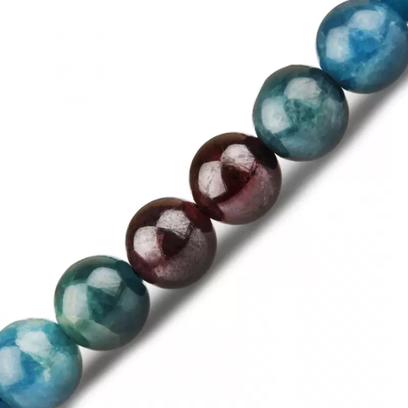 Браслет со знаками зодиака на резинке Everiot Select LNS-6018 из апатита и граната