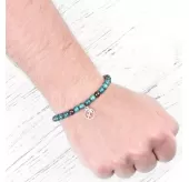Браслет со знаками зодиака на резинке Everiot Select LNS-6018 из апатита и граната