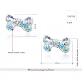 Серьги ROZI RR-02300A в форме бантиков