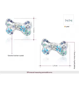 Серьги ROZI RR-02300A в форме бантиков