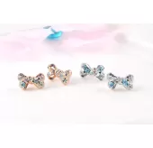 Серьги ROZI RR-02300A в форме бантиков