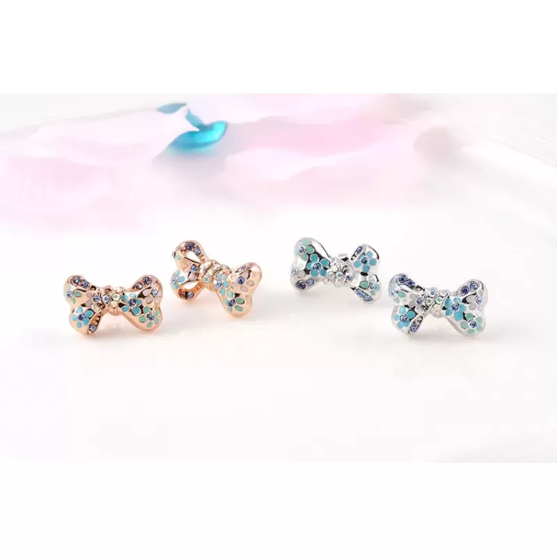 Серьги ROZI RR-02300A в форме бантиков