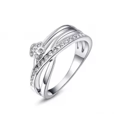 Кольцо ROZI RG-91225A с прозрачными кристаллами