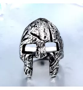 Мужской перстень-печатка "Шлем викинга" из стали Everiot SR-BR-472
