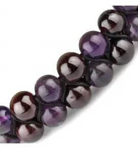 Браслет Шамбала Everiot Select LNS-2221 из граната и аметиста