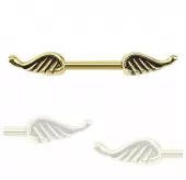 Штанга для пирсинга сосков PiercedFish KR12779 из стали