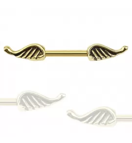 Штанга для пирсинга сосков PiercedFish KR12779 из стали