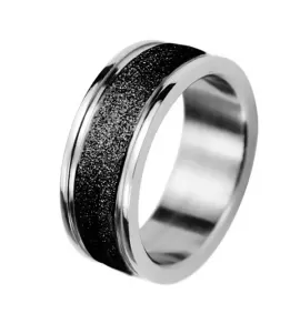 Кольцо мужское из стали Everiot AAB-424RSS с черным напылением