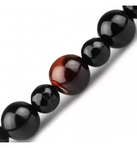 Браслет Шамбала Everiot Select LNS-3002 из агата и камня бычий глаз