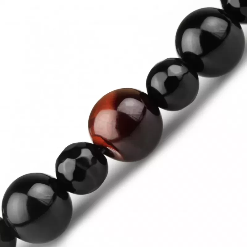 Браслет Шамбала Everiot Select LNS-3002 из агата и камня бычий глаз