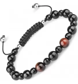 Браслет Шамбала Everiot Select LNS-3002 из агата и камня бычий глаз