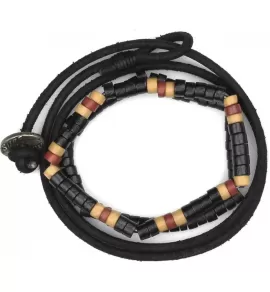 Набор мужских браслетов из кожи и дерева Local League CS-LBM21 в спортивном стиле