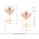 Серьги ROZI RR-03175B в форме сердца с жемчужиной