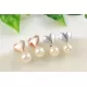 Серьги ROZI RR-03175B в форме сердца с жемчужиной
