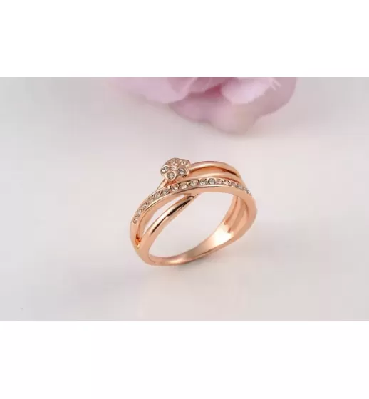 Кольцо ROZI RG-91225B с прозрачными кристаллами