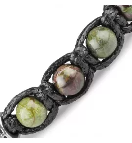 Браслет Шамбала из яшмы Everiot Select LNS-2220 с шармом