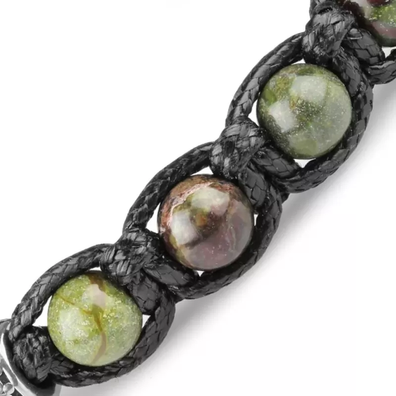 Браслет Шамбала из яшмы Everiot Select LNS-2220 с шармом