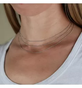 Женское колье из трех цепочек Everiot Select LNS-9019