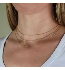 Женское колье из трех цепочек Everiot Select LNS-9019