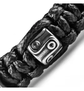 Плетеный мужской браcлет Шамбала с шармами из стали Everiot Select select LNS-2132