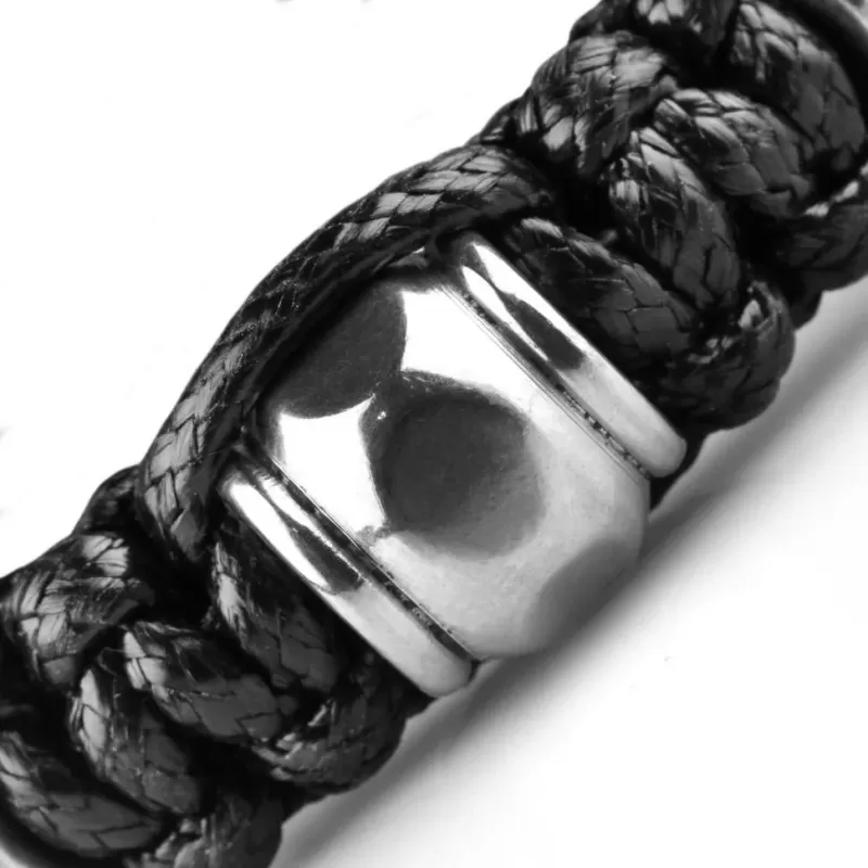 Плетеный мужской браcлет Шамбала с шармами из стали Everiot Select select LNS-2132