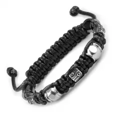 Плетеный мужской браcлет Шамбала с шармами из стали Everiot Select select LNS-2132