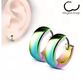 Маленькие серьги-кольца из стали TATIC --WB-SE2002/SE2003 толщиной 2,4 мм и 4 мм