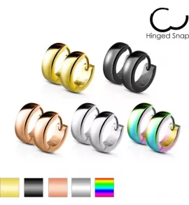 Маленькие серьги-кольца из стали TATIC --WB-SE2002/SE2003 толщиной 2,4 мм и 4 мм